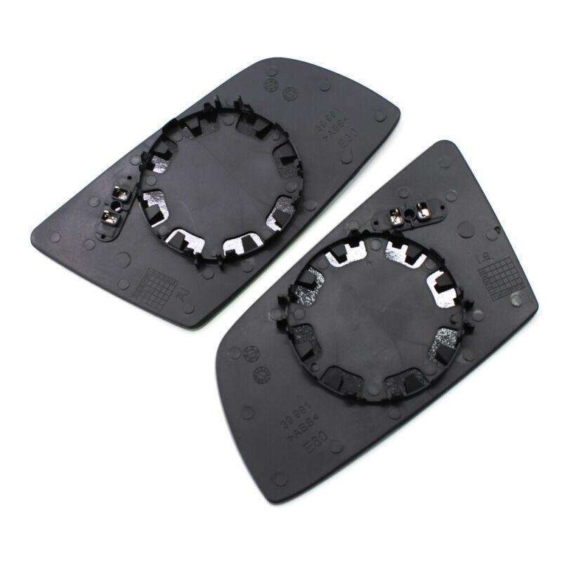Pair of Review Mirror Glass Heated Anti Blind Spot 6 AC fit for BMW E60 E63 E64