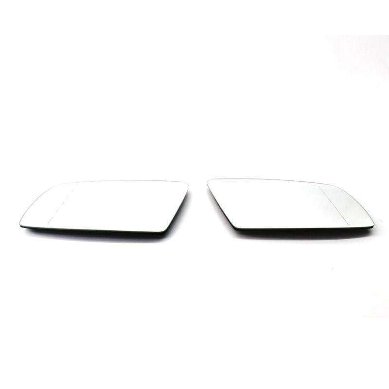 Pair of Review Mirror Glass Heated Anti Blind Spot 6 AC fit for BMW E60 E63 E64