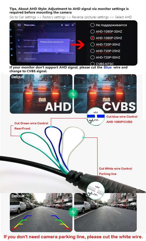 170° AHD 1080P Rear View Camera For Alfa Romeo 147 156 159 166 Brera Spider MiTo