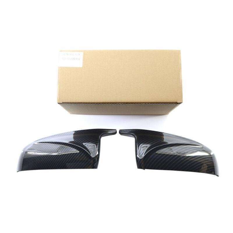 Fit For BMW X5 X6 E70 E71 07-13 Carbon Fiber Door Side Mirror Cover Cap LH&amp;RH