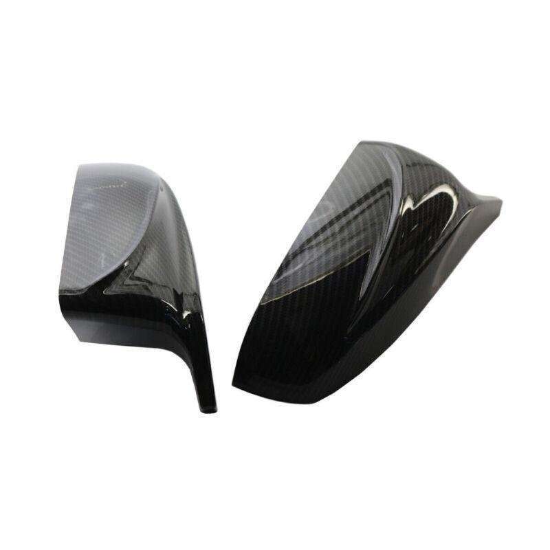 Fit For BMW X5 X6 E70 E71 07-13 Carbon Fiber Door Side Mirror Cover Cap LH&amp;RH