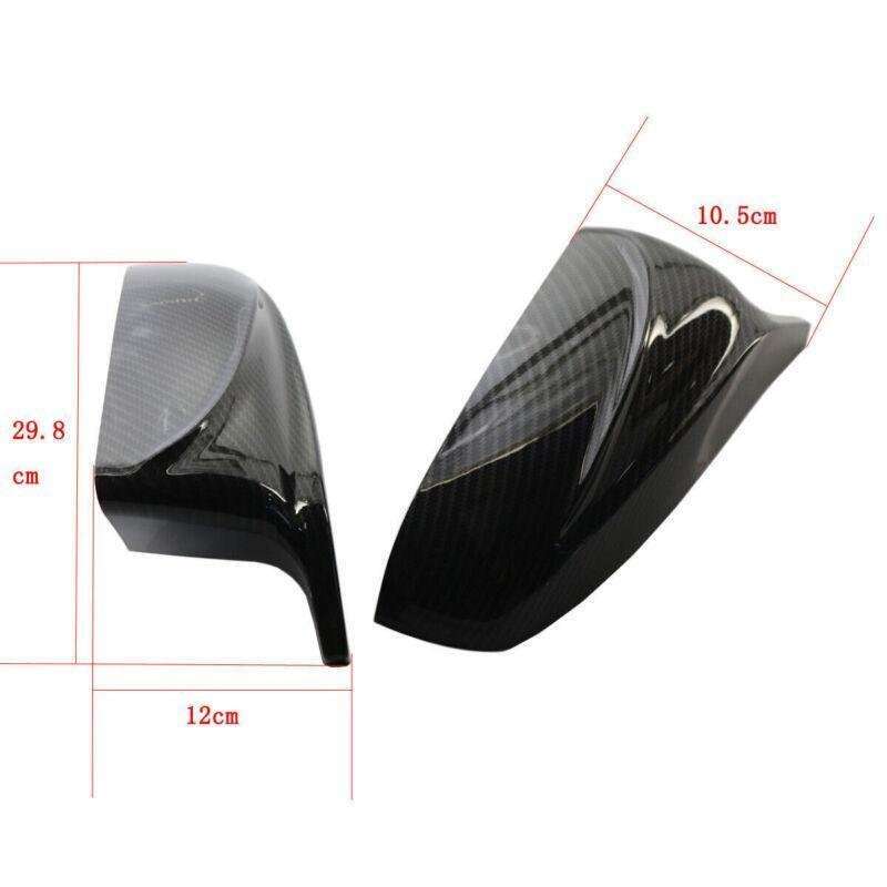 Fit For BMW X5 X6 E70 E71 07-13 Carbon Fiber Door Side Mirror Cover Cap LH&amp;RH