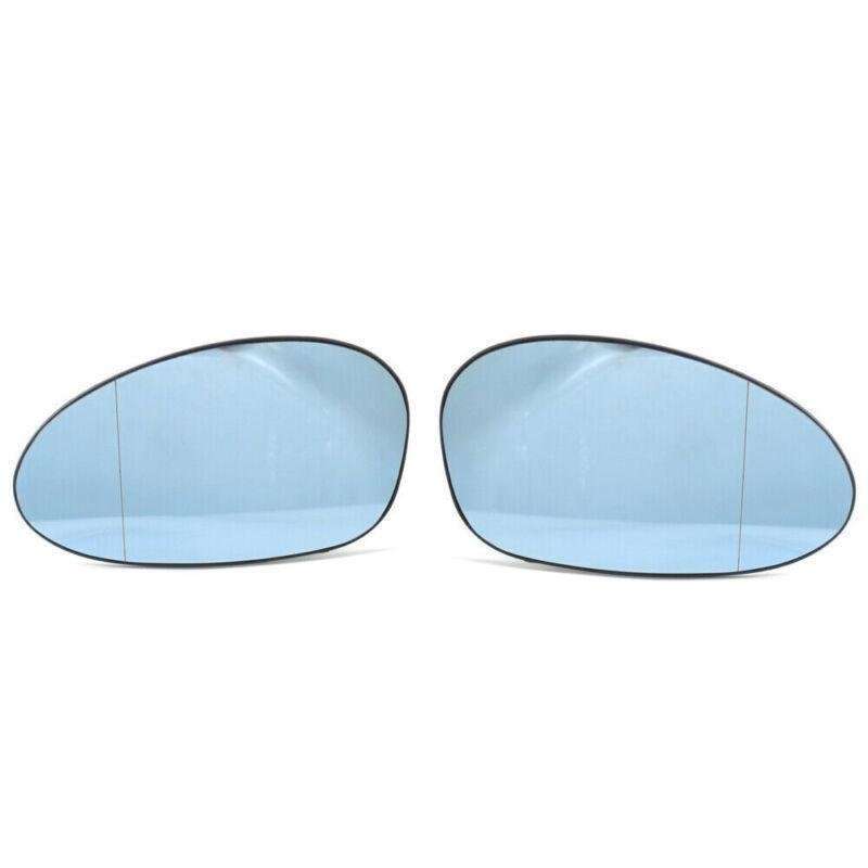 Pair of Electric Mirror Glass Heated Blue Fits BMW E90 E92 E93 E82 E87 E88 E46