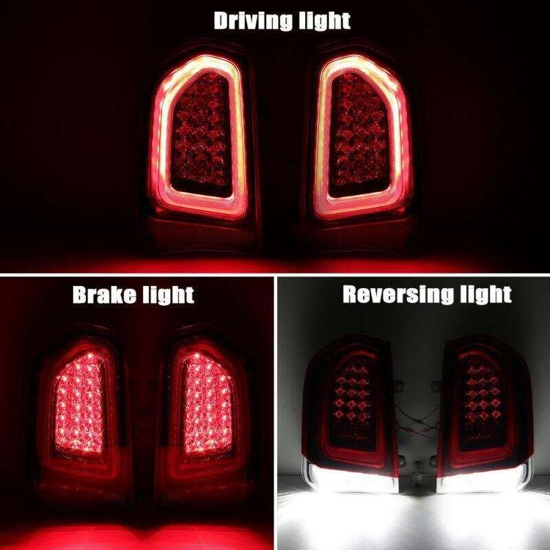 Pair Tail Lights For 2015-2023 Chrysler 300c Full LED Brake Lamp Left+Right Side