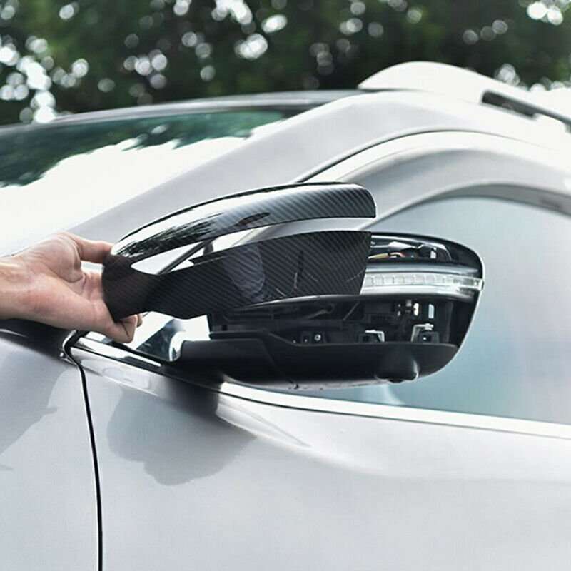 For Nissan Rogue 2014-2020 Carbon Fiber Side Door Rearview Mirror Cover cap trim