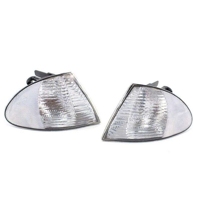 Pair Signal Clear Indicator Corner Side Light FIT BMW 3 Series E46 1999-01 Sedan