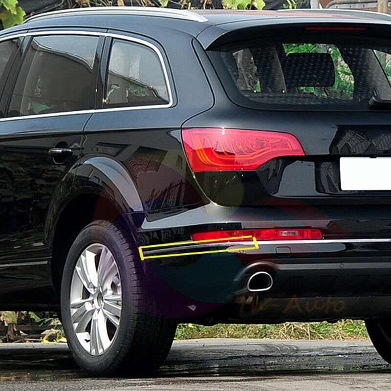 Chrome Left Side Rear Bumper Molding Trim 4L0807459 For Audi Q7 4LB 2010-2015