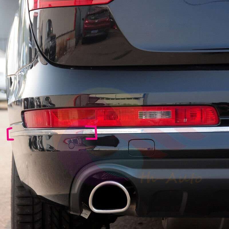 Chrome Left Side Rear Bumper Molding Trim 4L0807459 For Audi Q7 4LB 2010-2015