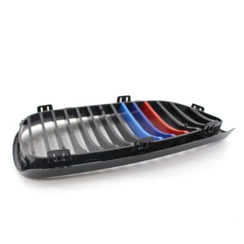 2X/Set Shiny Black M Look Grille for BMW E92 E93 3 Series 2Door 06-09 Mesh Grill