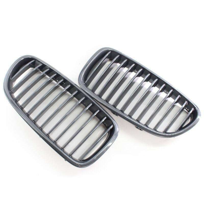 LR Carbon Fiber Style Car Front Grill Grille Fits for BMW F10 F18 M5 2010-2015