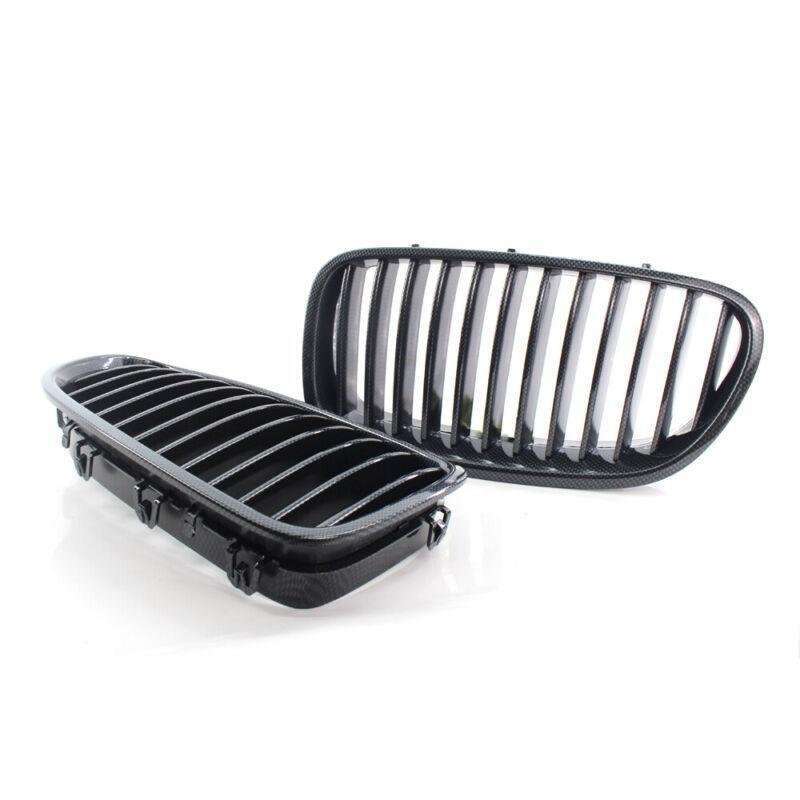 LR Carbon Fiber Style Car Front Grill Grille Fits for BMW F10 F18 M5 2010-2015