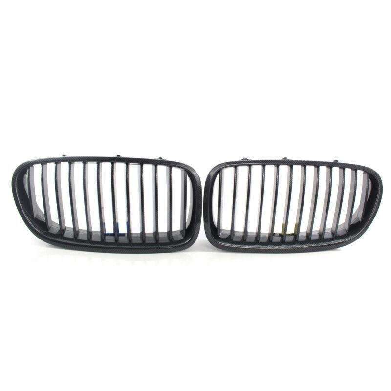 LR Carbon Fiber Style Car Front Grill Grille Fits for BMW F10 F18 M5 2010-2015