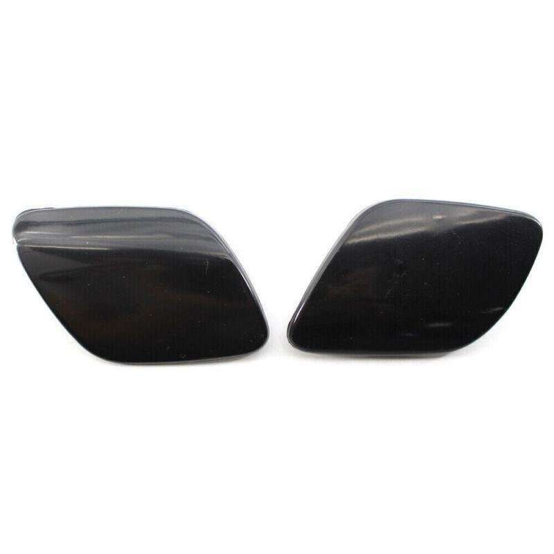 Pair of Front L+R Primed Headlight Washer Cover Cap Lid For VOLVO XC60 2010-13