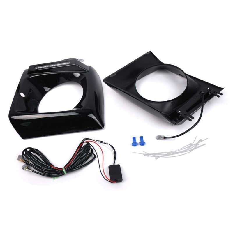 Headlight Bezel Pair For 1990-2018 Mercedes W463 G63 Wagon G500 w/ LED DRL Black