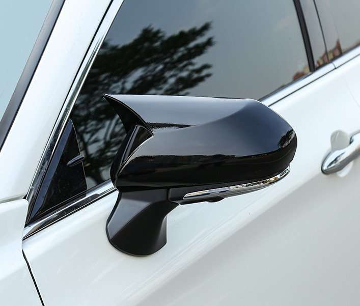 Rear View Side Door Mirror Cover Trim Glossy Black For Toyota Avalon 2019-2021