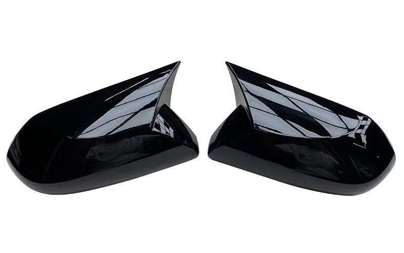 Rear View Side Door Mirror Cover Trim Glossy Black For Toyota Avalon 2019-2021