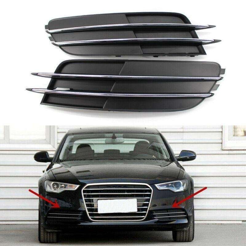 2X/Set Car Lower Bumper Grille Fits for Audi A6 C7 2012-2014 2013 Mesh Grill