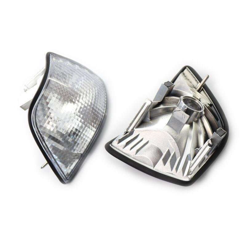 Pair Clear Corner Light Turn Signal for BMW E36 3 Series 4DR 1992-1998 No Bulb