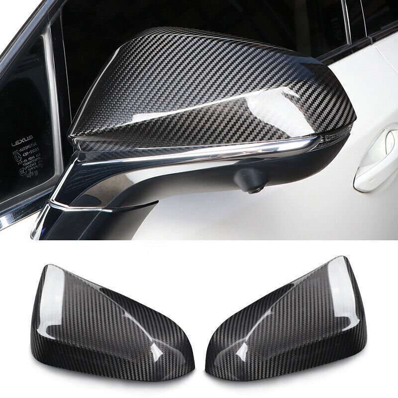 For Lexus NX 2022-2024 Carbon Fiber Side Door Rearview Mirror Cover Trim Cap