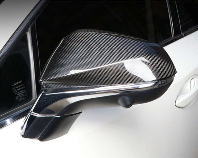 For Lexus NX 2022-2024 Carbon Fiber Side Door Rearview Mirror Cover Trim Cap