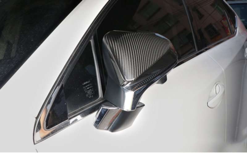 For Lexus NX 2022-2024 Carbon Fiber Side Door Rearview Mirror Cover Trim Cap