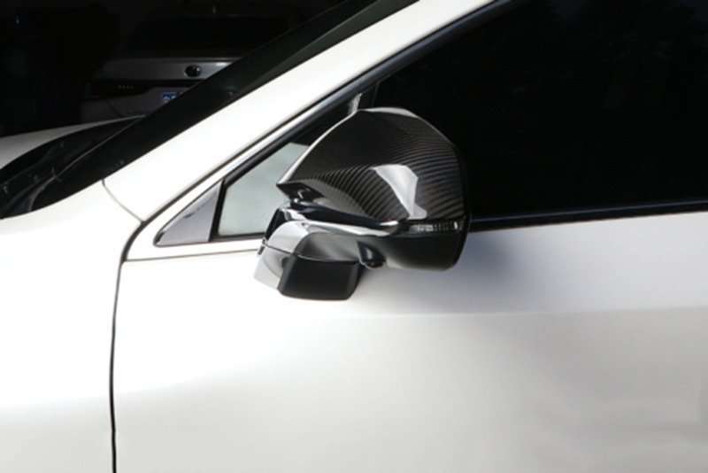 For Lexus NX 2022-2024 Carbon Fiber Side Door Rearview Mirror Cover Trim Cap