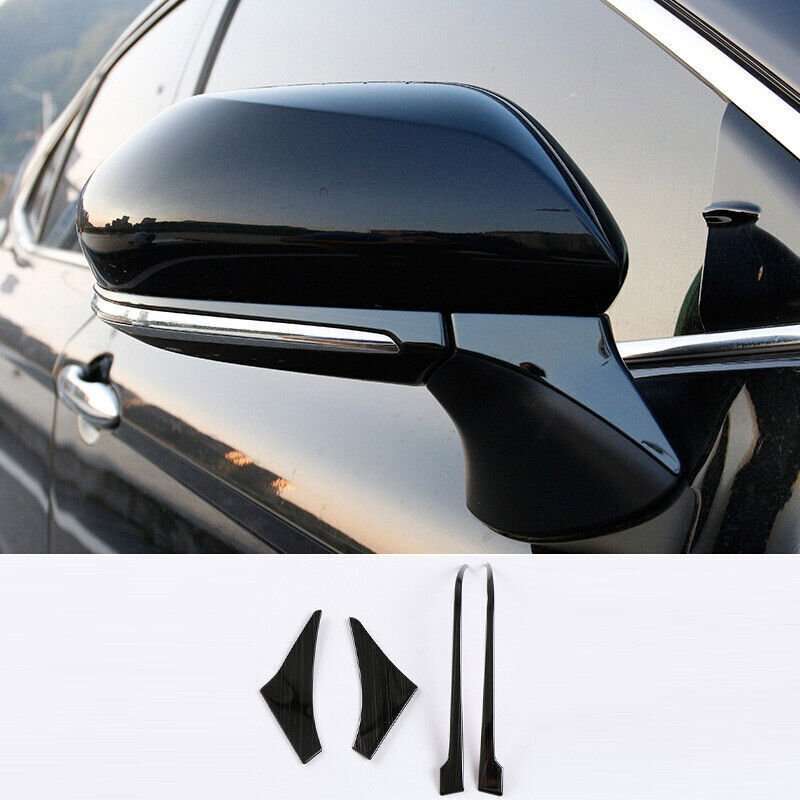 For Toyota Camry 2018-23 Black Rearview Side Mirror Bottom Base Cover Strip Trim