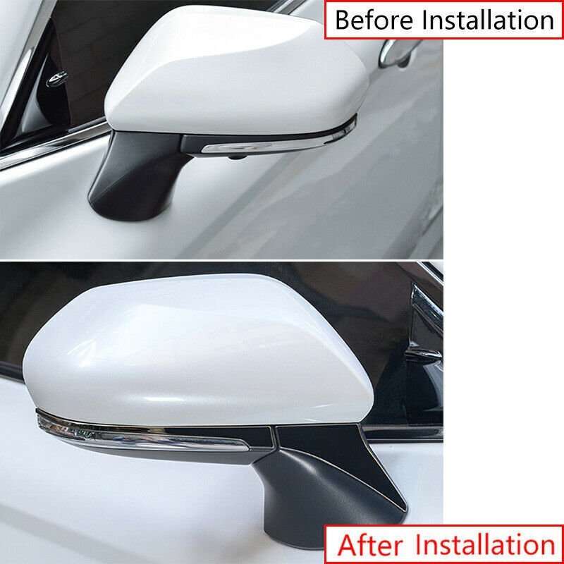 For Toyota Camry 2018-23 Black Rearview Side Mirror Bottom Base Cover Strip Trim