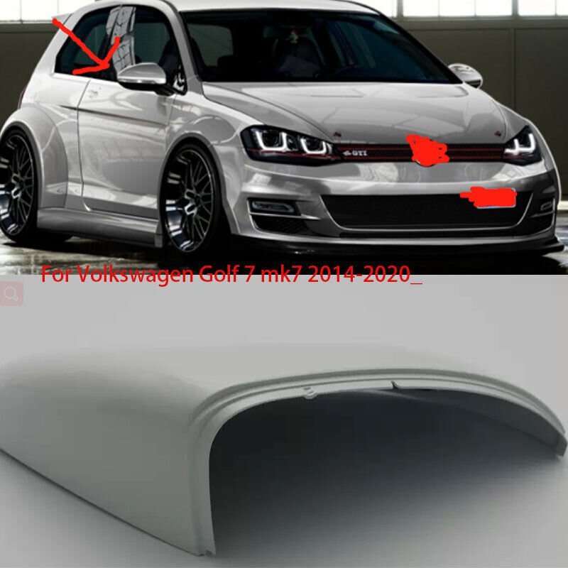 White Right For Volkswagen Golf 7 mk7 2014-2020 Side Door Mirror Cover Replace