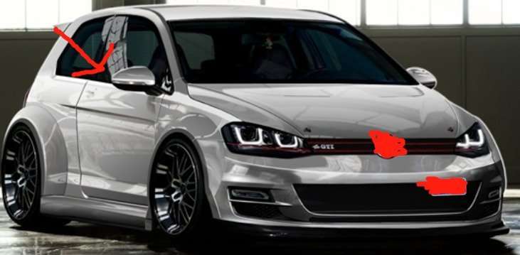 White Right For Volkswagen Golf 7 mk7 2014-2020 Side Door Mirror Cover Replace
