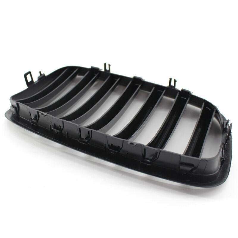 Pair of Gloss Black Front Bumper Kidney Grille Fit For BMW E70 X5 E71 X6 07-14
