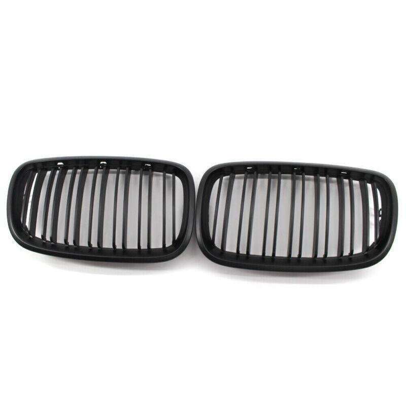 2X/Set Car Grille Flat Black Dual Slat for BMW E70 X5 E71 X6 07-14 Mesh Grill