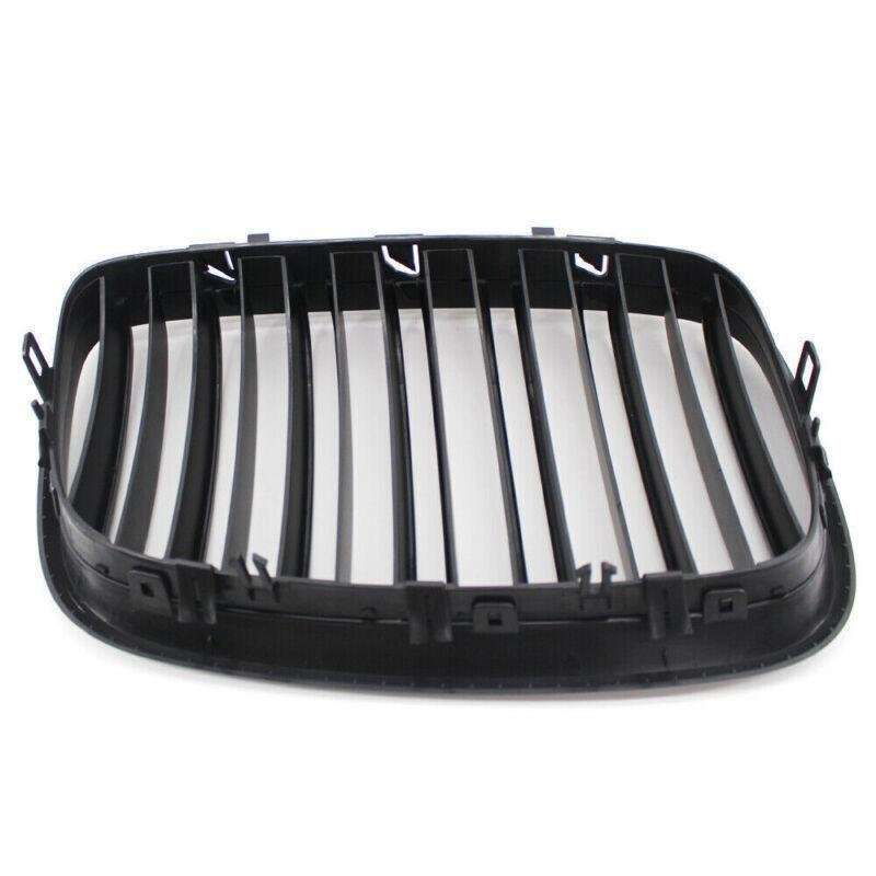 2X/Set Car Grille Flat Black Dual Slat for BMW E70 X5 E71 X6 07-14 Mesh Grill