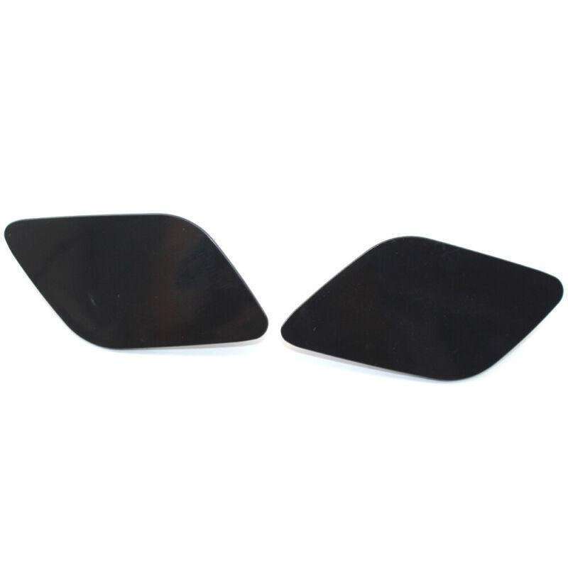 Pair of Front L+R Primed Headlight Washer Cover Cap Lid For VOLVO XC60 2014-17