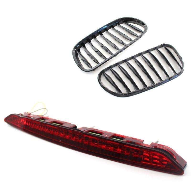 Gloss Black Front Grille Sporty Style 3rd Brake Stop Light Fits BMW Z4 E85 03-08