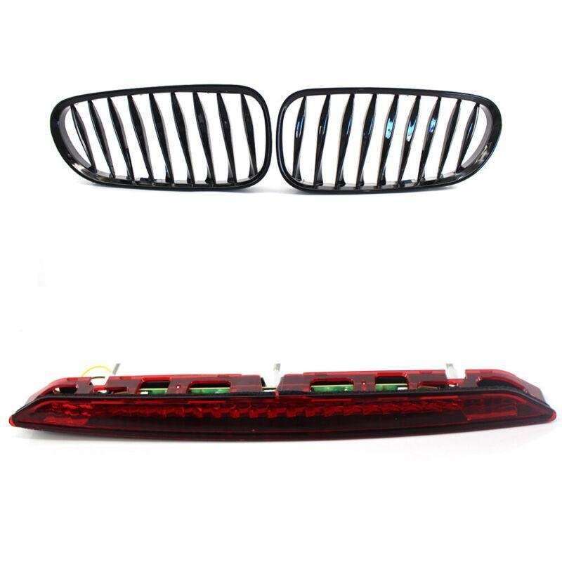 Gloss Black Front Grille Sporty Style 3rd Brake Stop Light Fits BMW Z4 E85 03-08