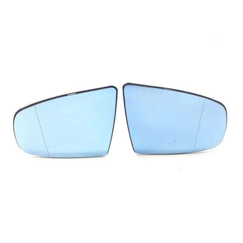 1 Pair L&amp;R Side Door Backing Plate Heated Mirror Glass For BMW X5 07-13 X6 08-14
