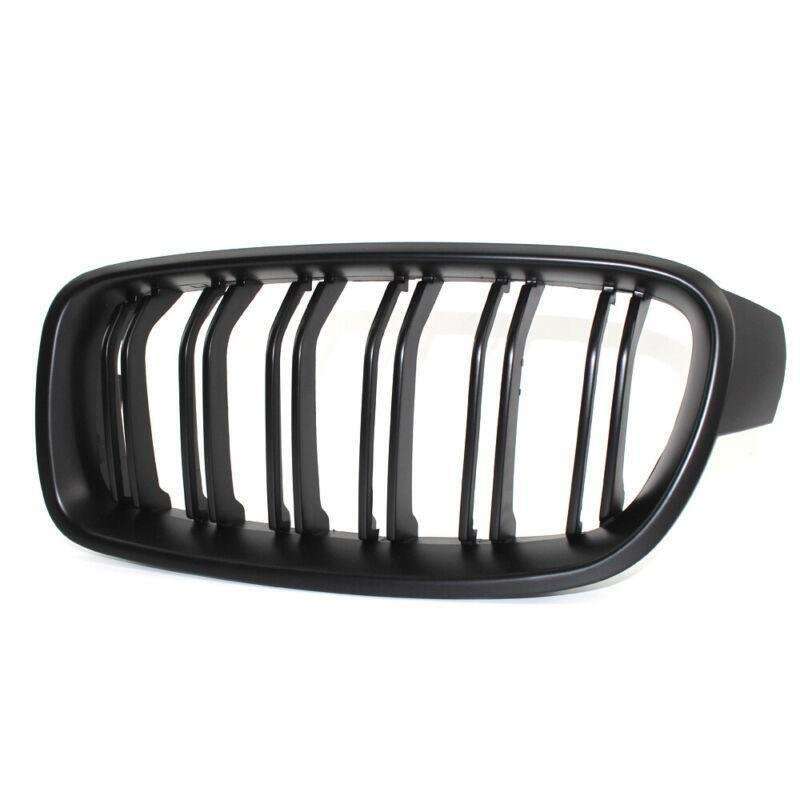 2X/Set Matte Black Grille Dual Line Fits for BMW 3 Series M3 F30 F35 2012 - 2016