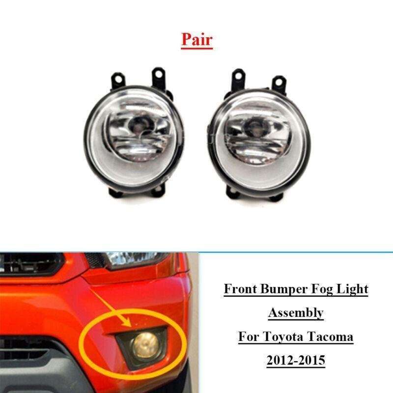 Front Bumper Driving Fog Light Lamps w/bulb For Toyota Tacoma 2012-2015 Pair