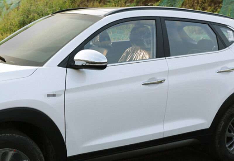 For Hyundai Tucson 2016-2021 Chrome Side Door Rearview Mirror Cover cap trim