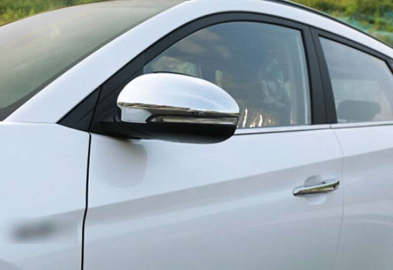 For Hyundai Tucson 2016-2021 Chrome Side Door Rearview Mirror Cover cap trim