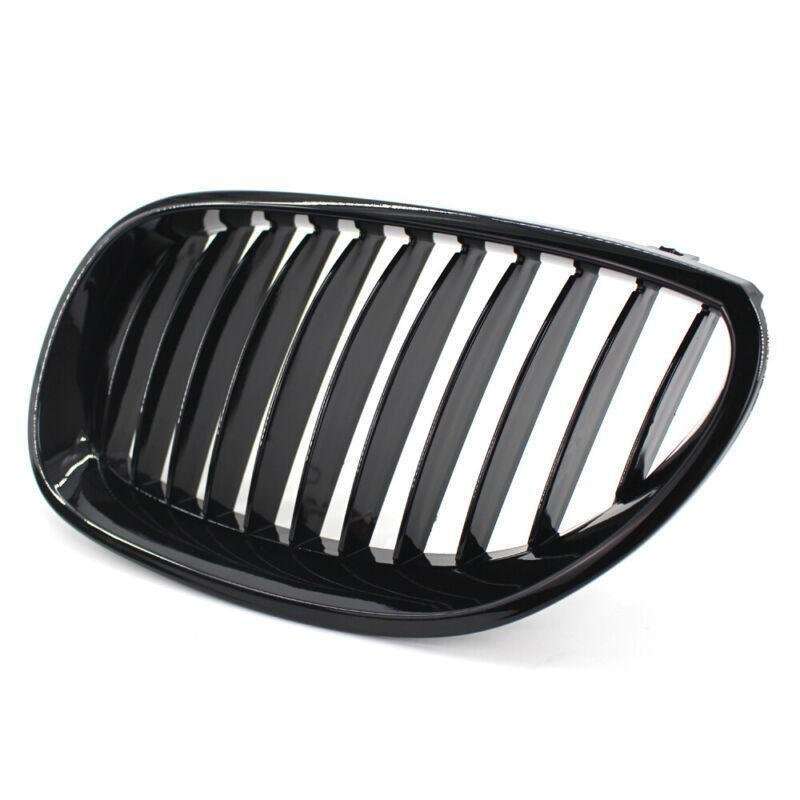 One Pair of Gloss Black Grille For BMW E60 E61 M5 5 Series 2003-2009