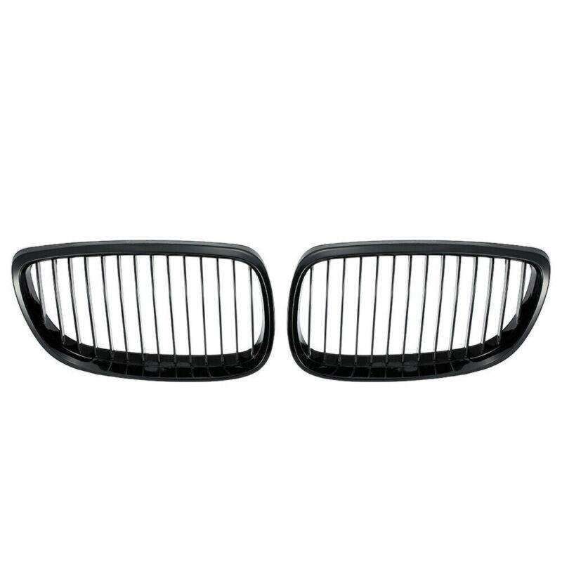 2X/Set Shiny Black Grille for BMW E92 E93 3 Series Coupe 2 Door 06-09 Mesh Grill