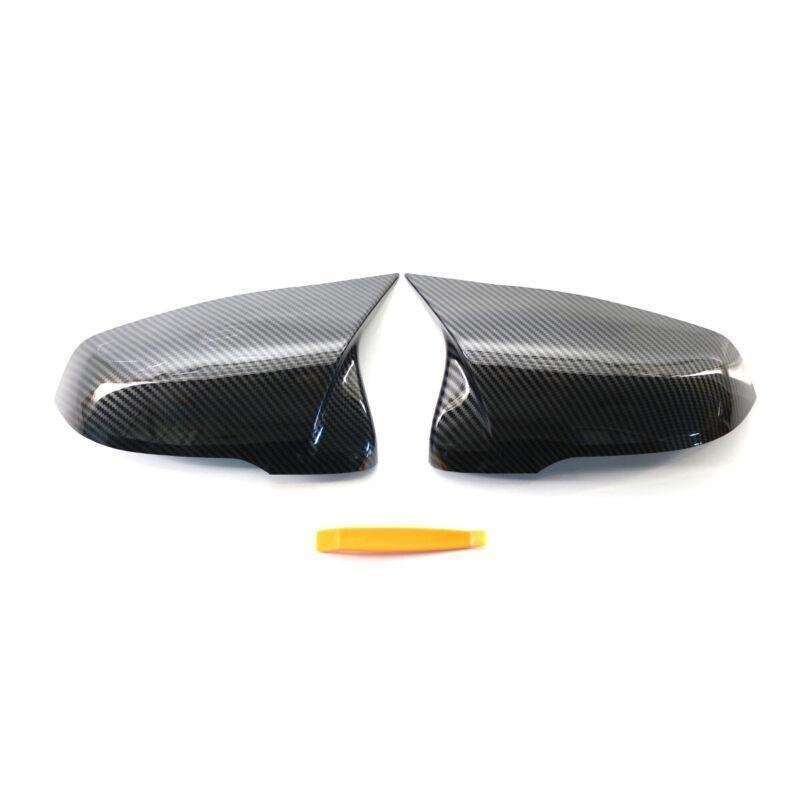 Fit For BMW X1 F48 2016-2020 Car Side Mirror Cover Caps Carbon Fiber Style