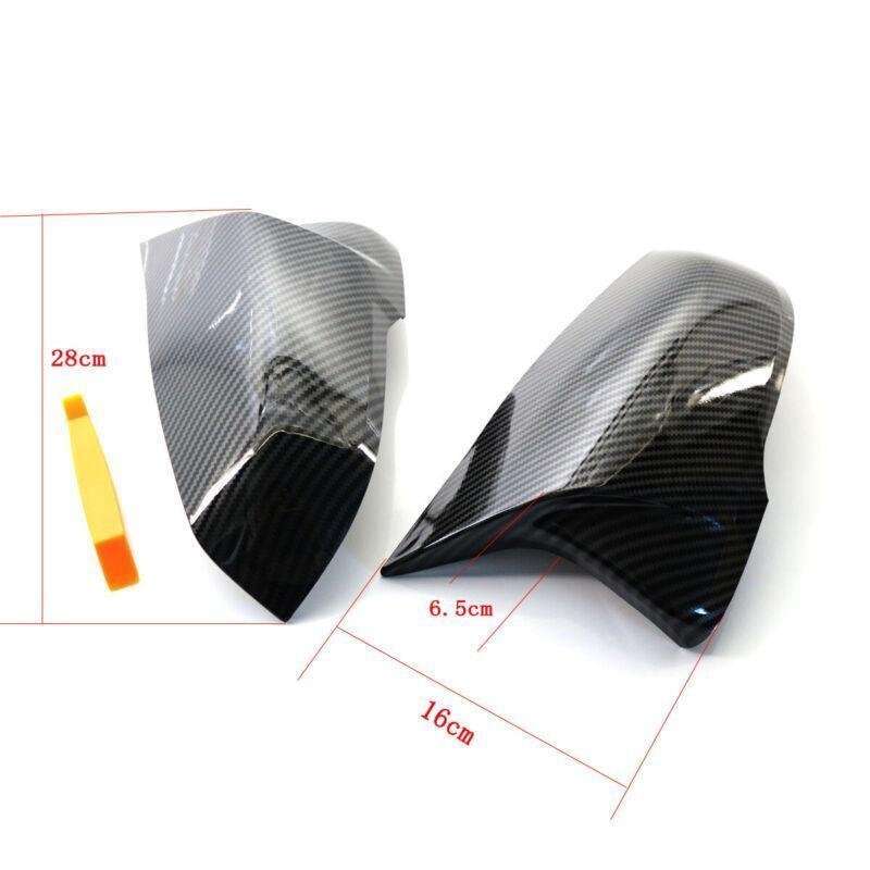 Fit For BMW X1 F48 2016-2020 Car Side Mirror Cover Caps Carbon Fiber Style