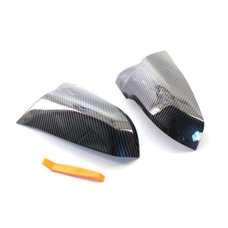 Fit For BMW X1 F48 2016-2020 Car Side Mirror Cover Caps Carbon Fiber Style