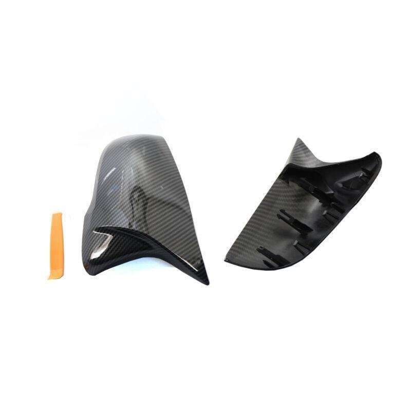 Fit For BMW X1 F48 2016-2020 Car Side Mirror Cover Caps Carbon Fiber Style