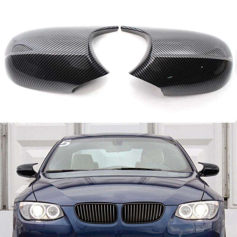 For BMW E90 LCI 3 Series 2009-2011 2010 Carbon Fiber Style Mirror Cover Cap L&amp;R