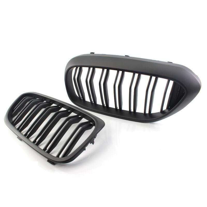 Pair of Brand New Matte Black Front Grille Fit For BMW 5-Series G30 2017 Grill