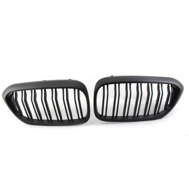 Pair of Brand New Matte Black Front Grille Fit For BMW 5-Series G30 2017 Grill